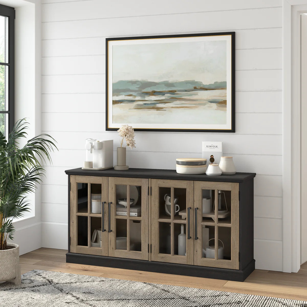 Havenridge Glass Sideboard Cabinet