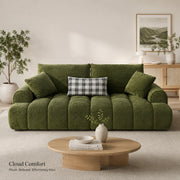 Luxury Chenille Puff Sofa