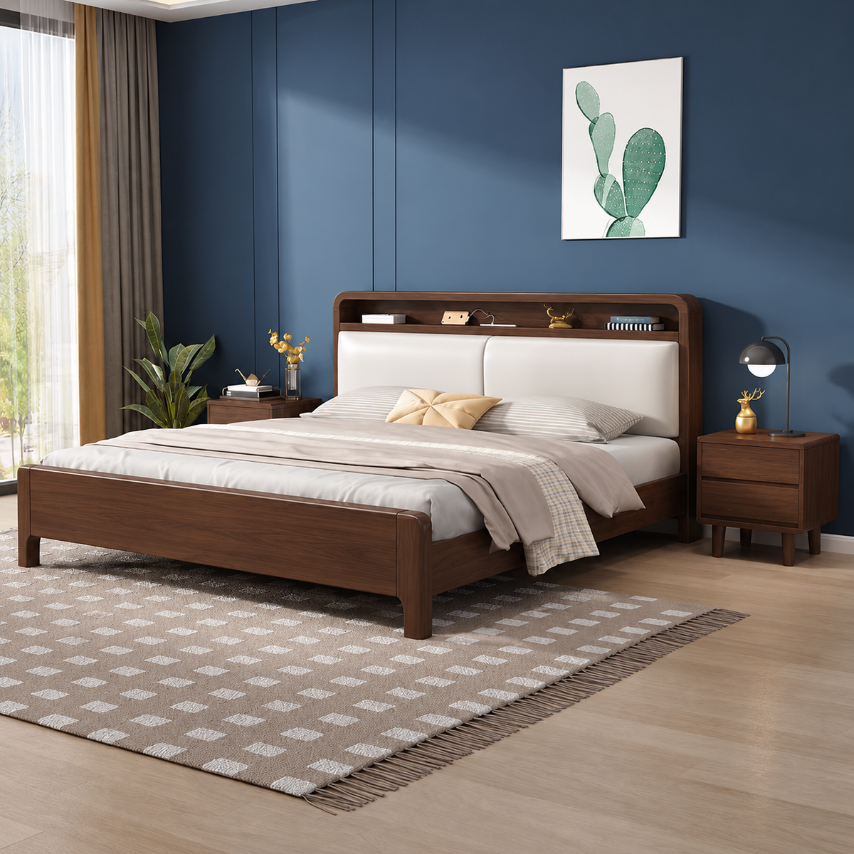 Lagom Rowan Storage Bed, Walnut