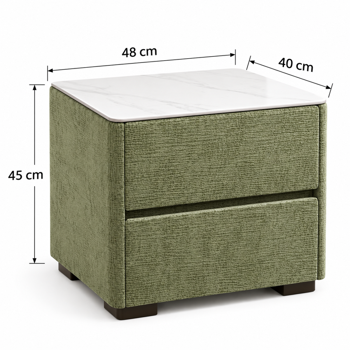 Camille Upholstered Bed with Scalloped Headboard