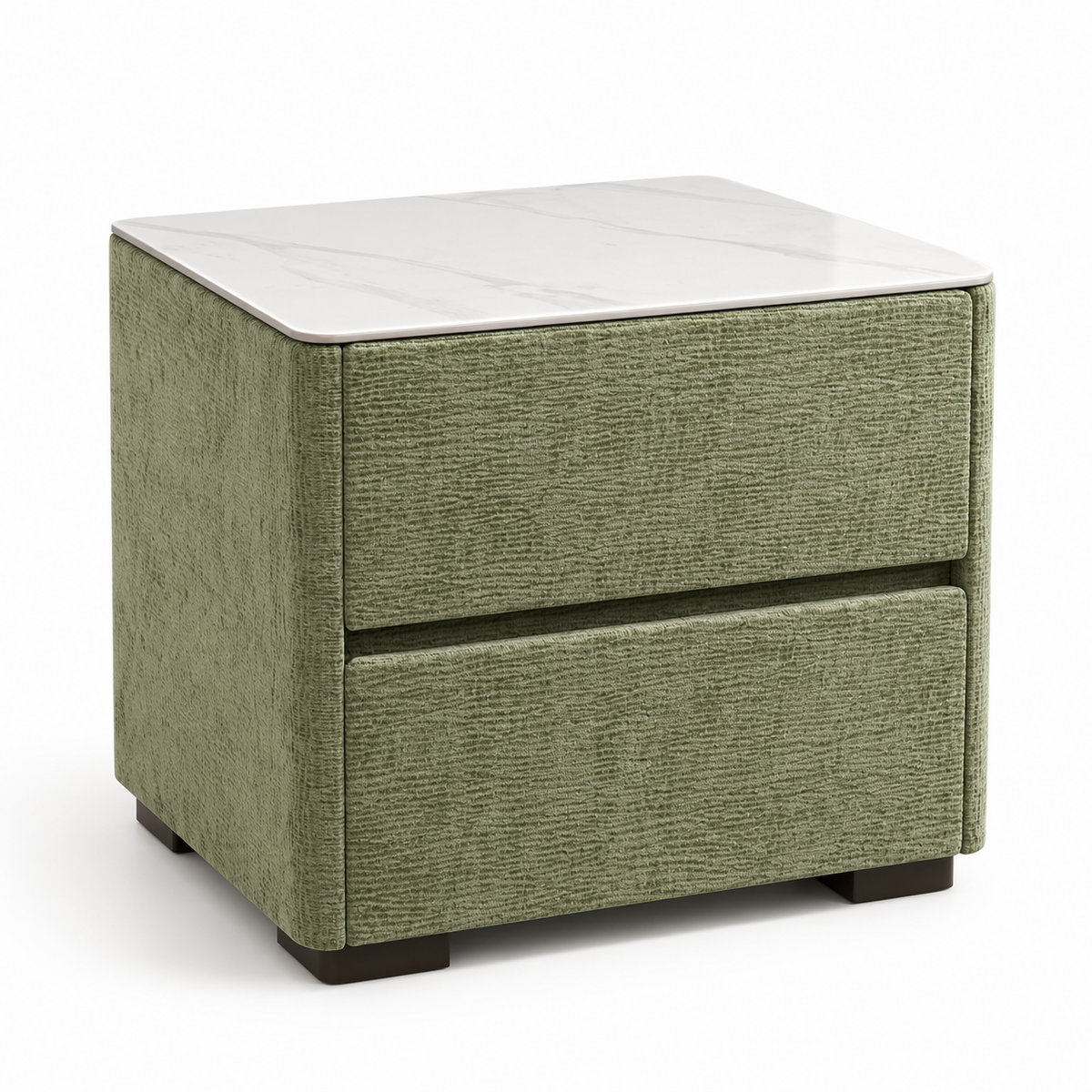 Camille Upholstered Bed with Scalloped Headboard