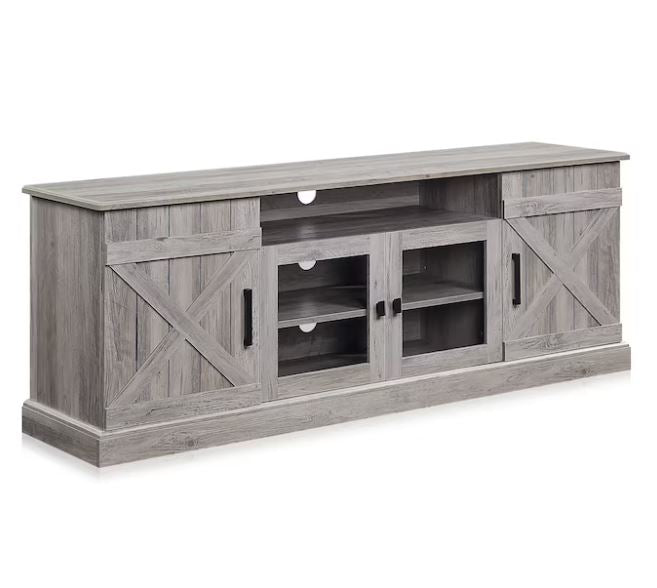 Timberforge Farmhouse Industrial Style Entertainment Unit