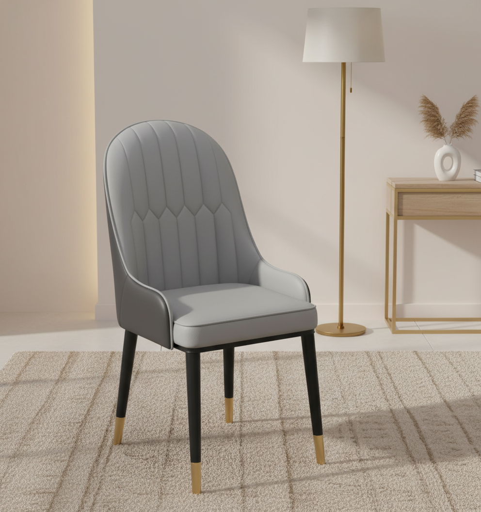 Vera Dining Chair, Grey, Set of 2