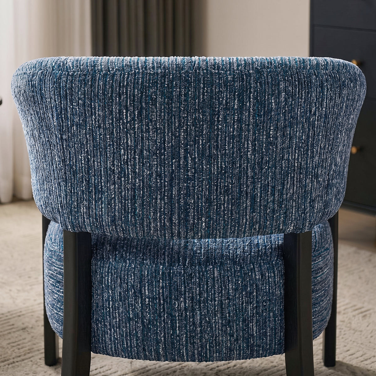 Haven Curved Back Chenille Lounge Chair