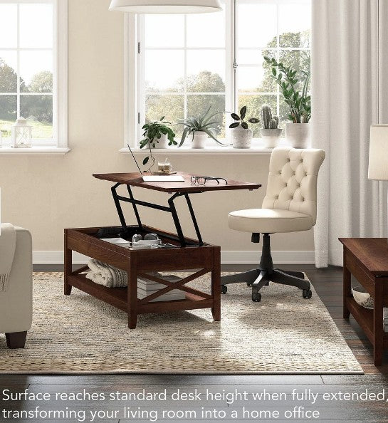 Harbour Lift Top Coffee Table Desk with Storage image 0