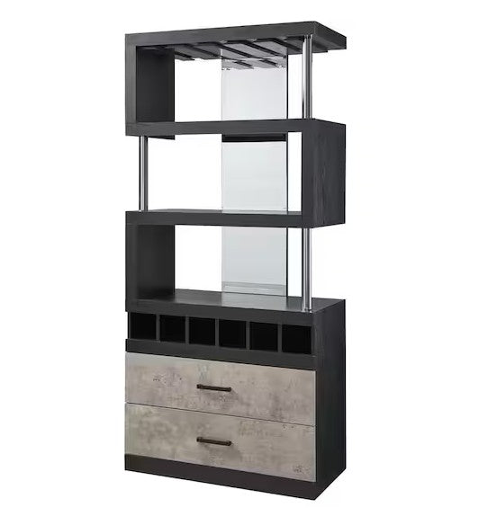 Home Contemporary Bar Cabinet Black image 1