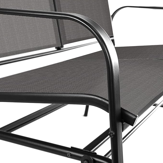 Outdoor 2-Person Patio Sling Glider Chair image 4