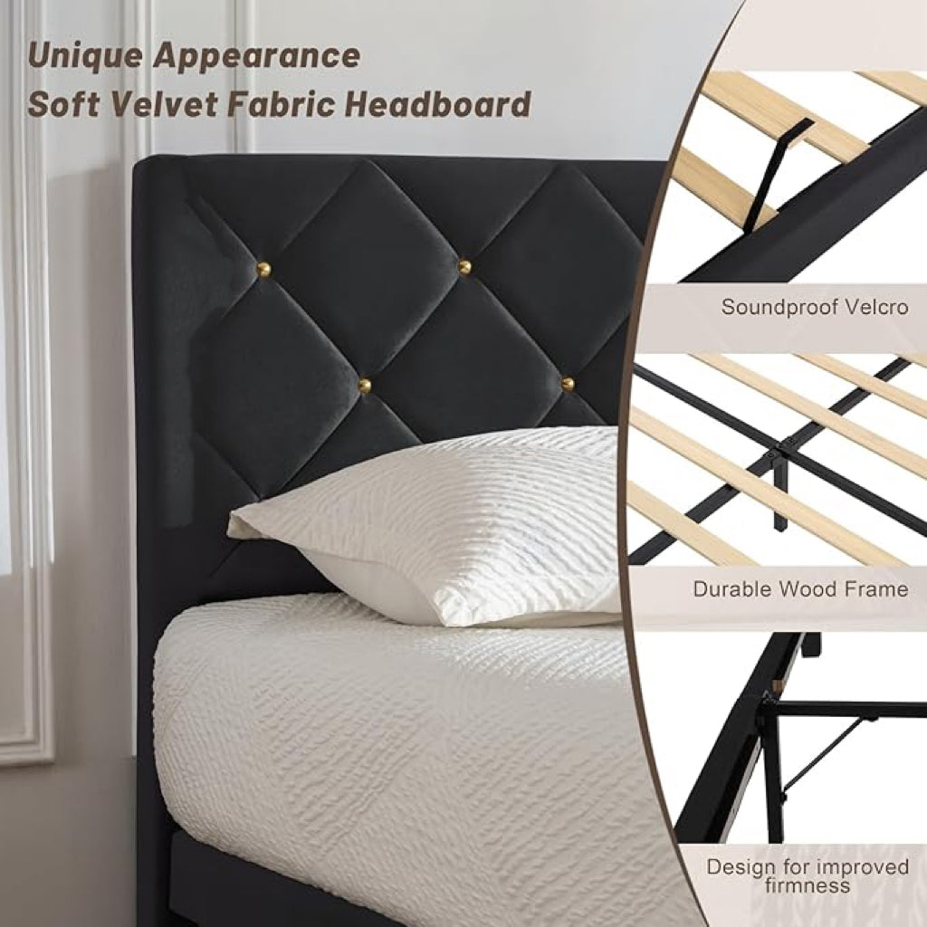 Verona Studded Bed, Double image 3