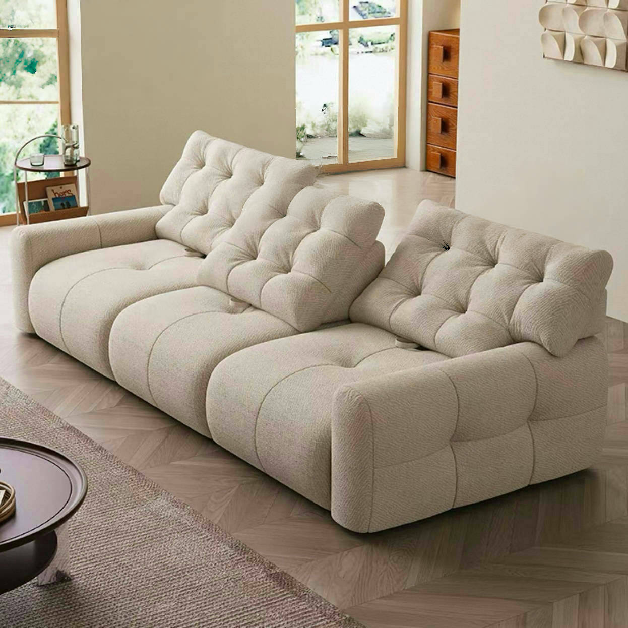 Mossy Cloud Glide-Back Sofa image 1