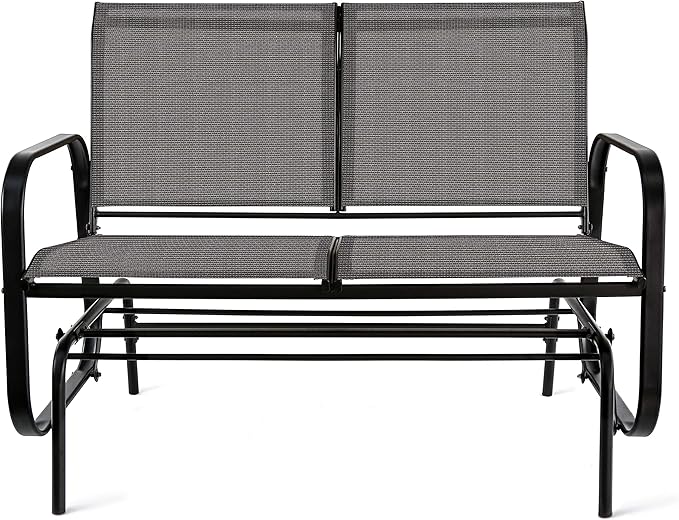 Outdoor 2-Person Patio Sling Glider Chair image 2