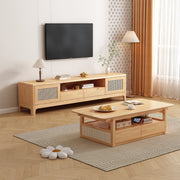 Lagom Rattan Coffee Table, 130cm, Wood image 3