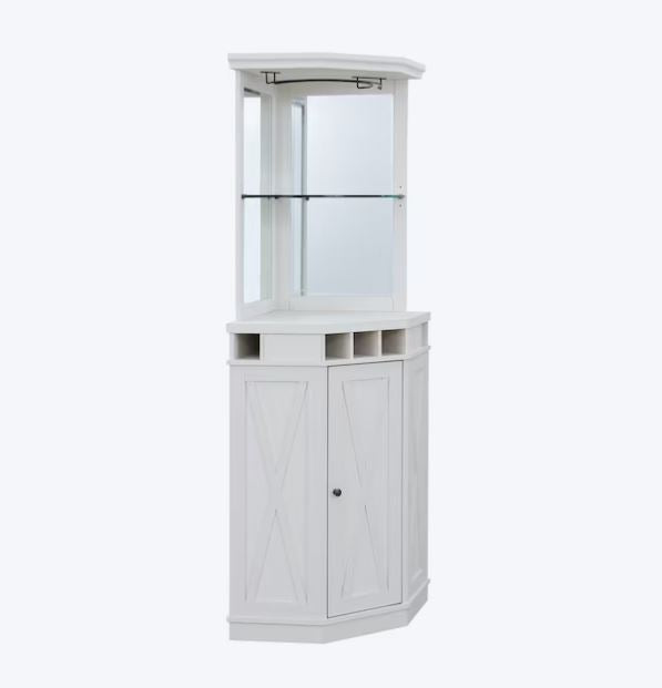 Hampton Cove Corner Bar Cabinet image 1