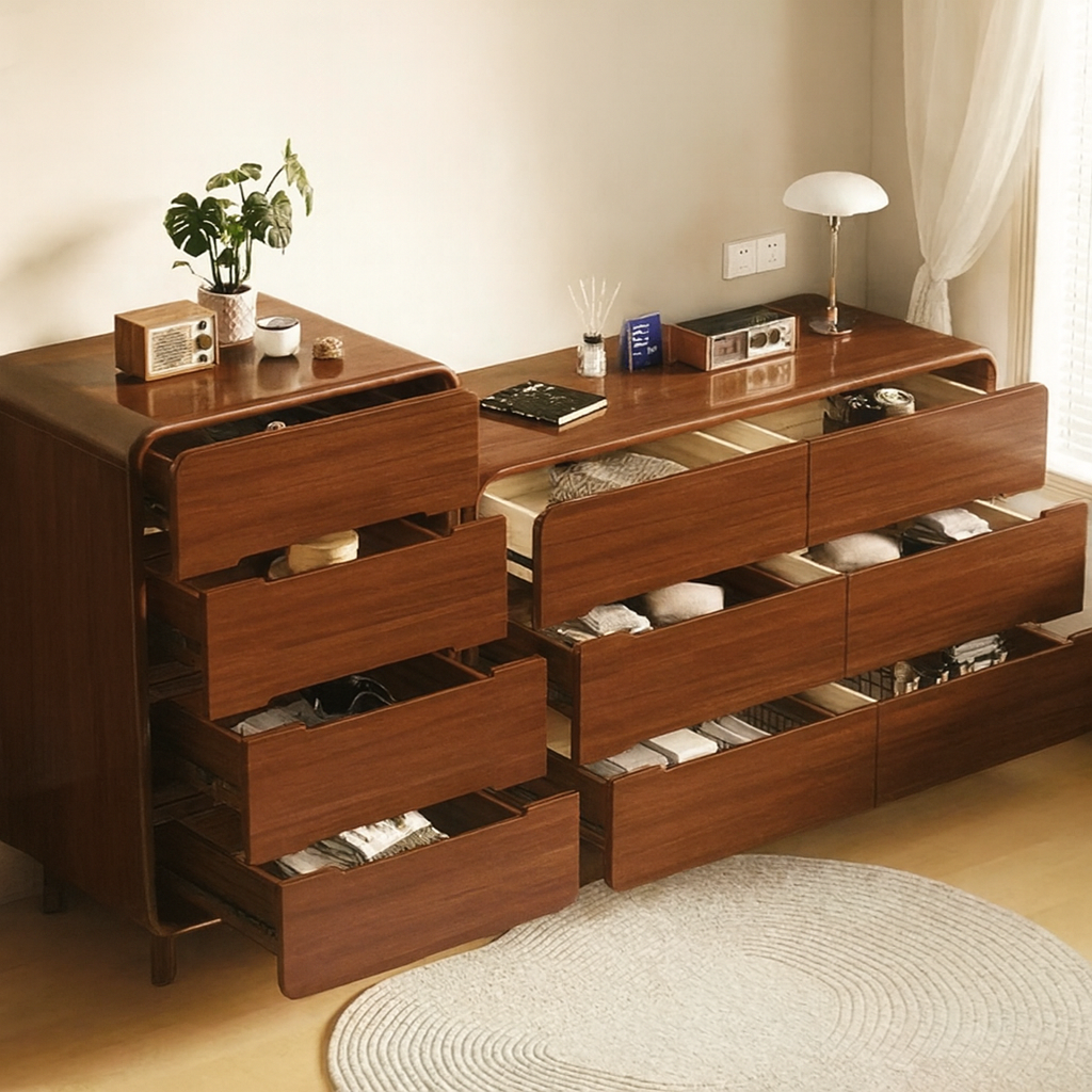 Lagom Nova 6-Drawer Dresser, Walnut image 2