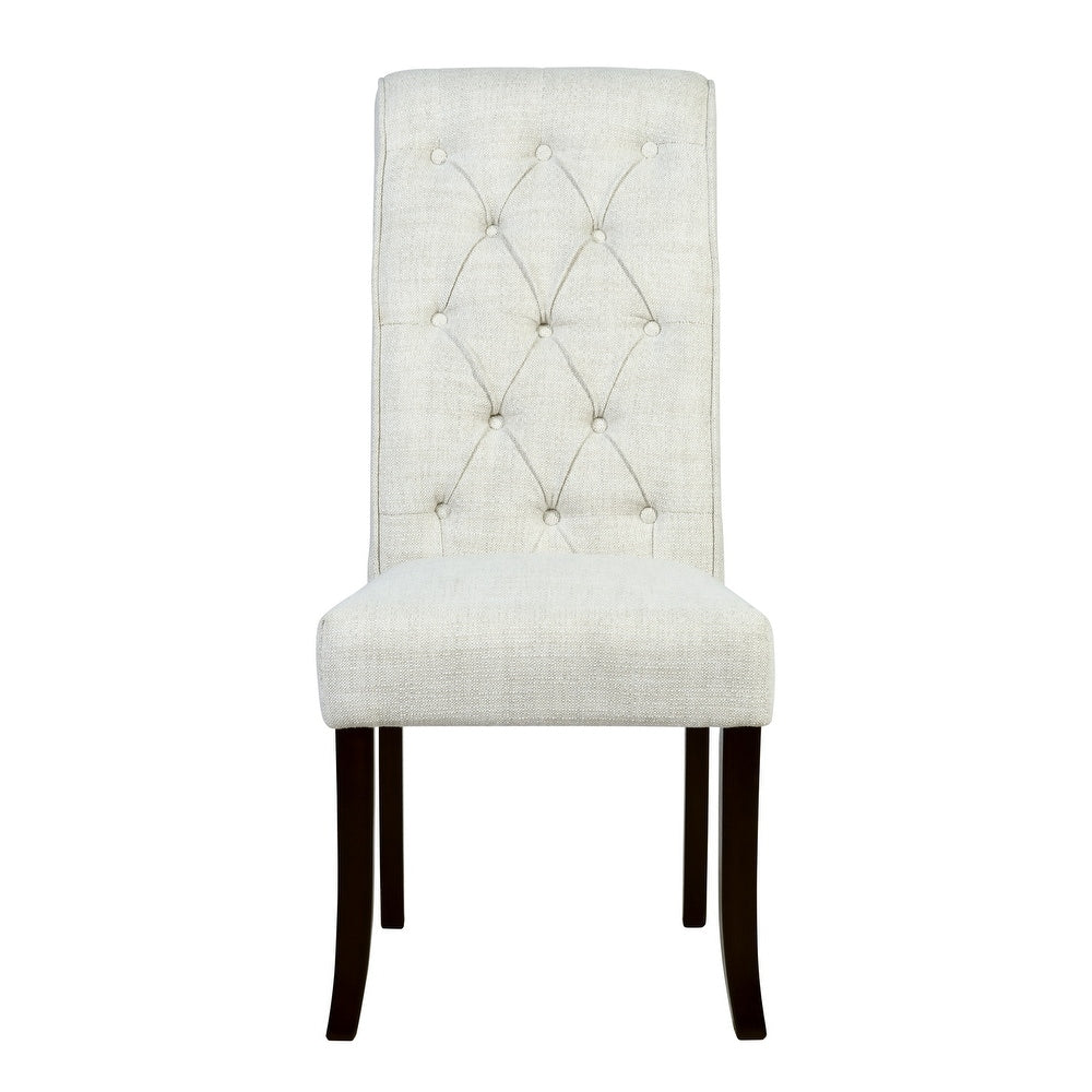 Cambridge Fabric Upholstered Solid Wood Dining Chair – Set of 2 image 3