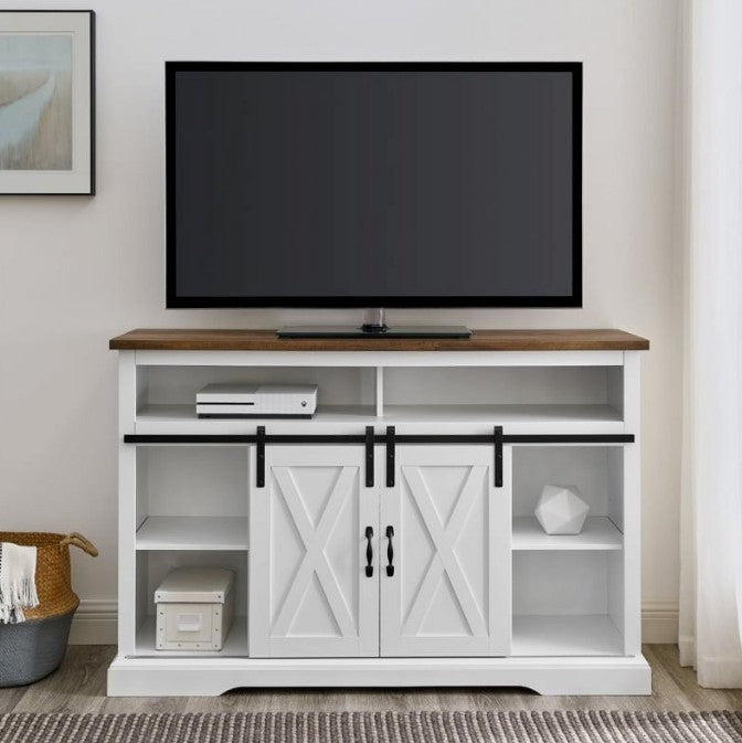 Sliding Barn Door TV Stand image 2