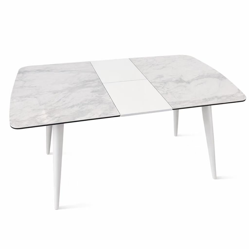 Opaline Marble Tile Extendable Table image 1