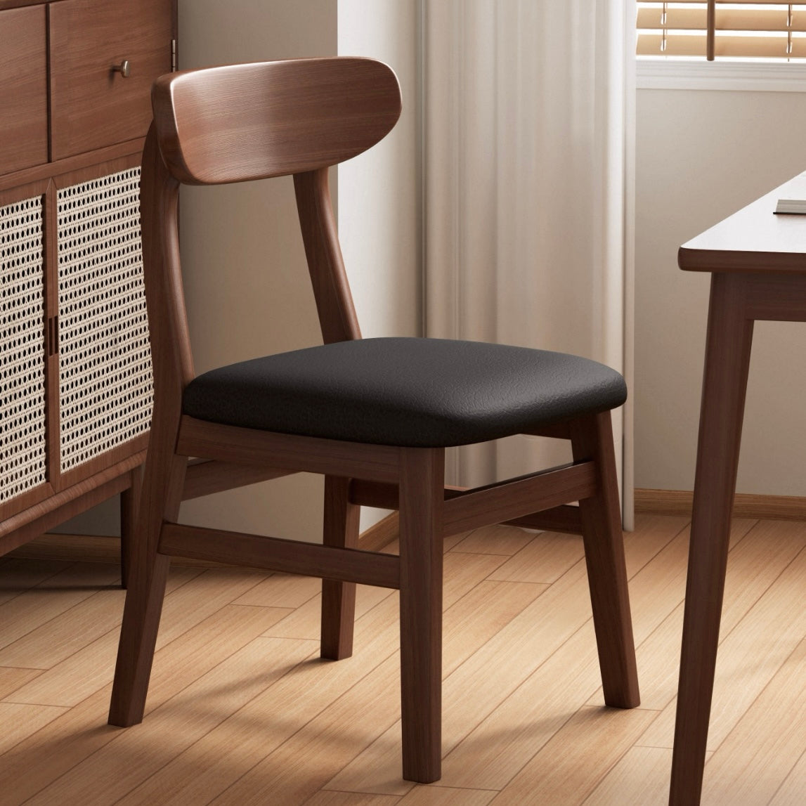 Home favorite background Lagom Dining Chair, Classic Curve, Walnut, Set of 2