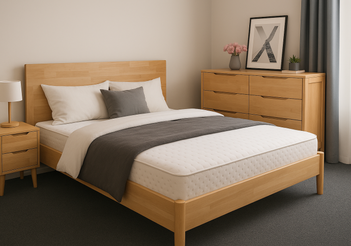 Transform Your Bedroom into a Calm Retreat with Solid Wood Elegance