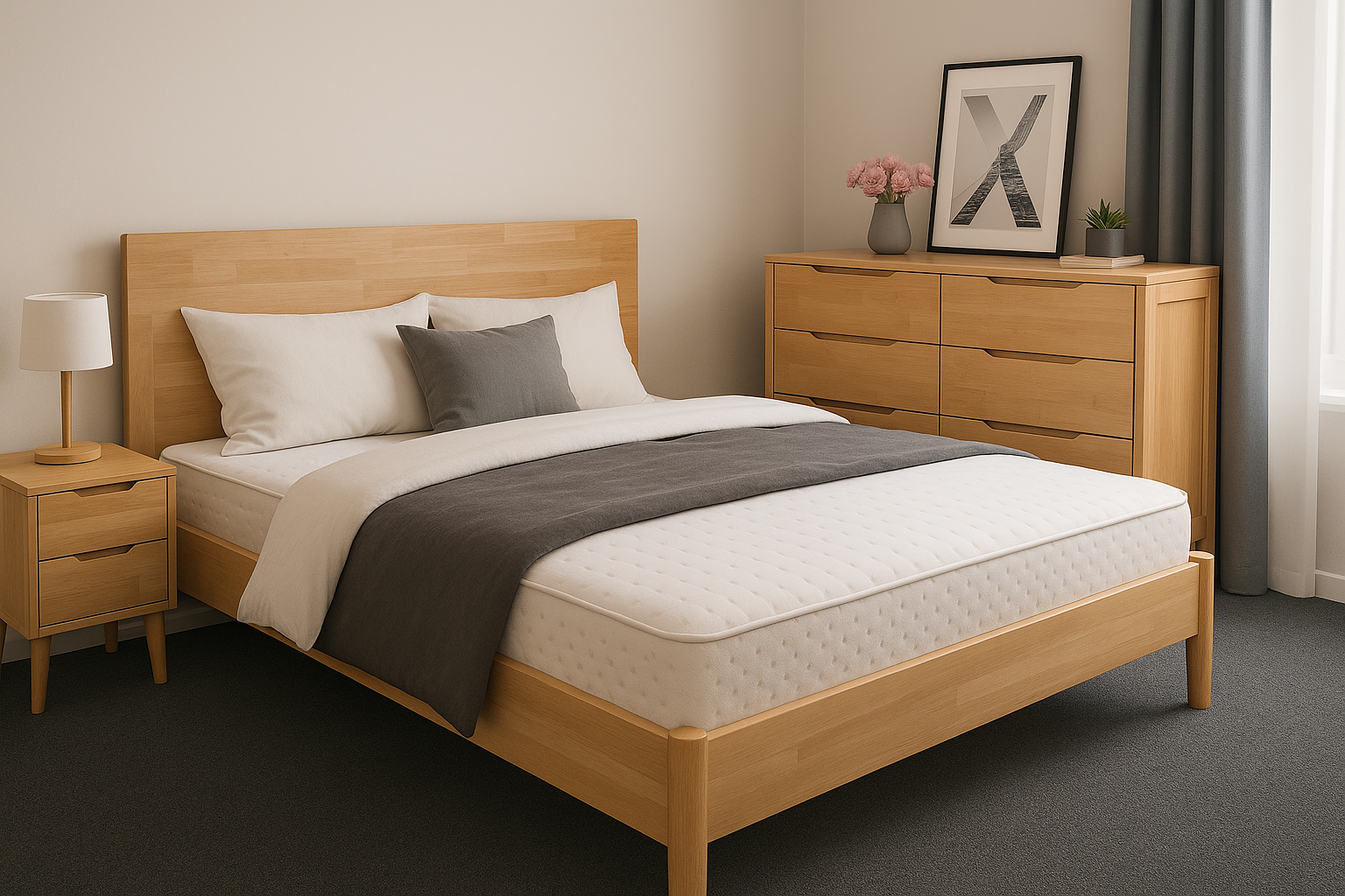 Transform Your Bedroom into a Calm Retreat with Solid Wood Elegance