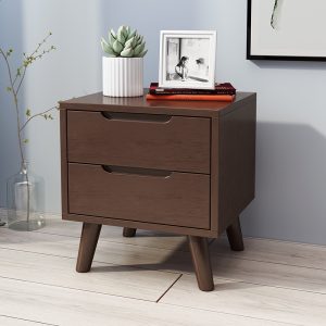 Lagom Bedside Table, Walnut