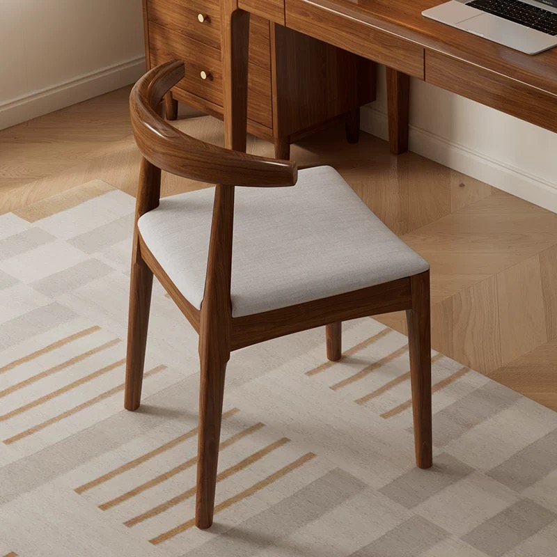 Lagom Dining Chair, Arc Back, Walnut, Set of 2