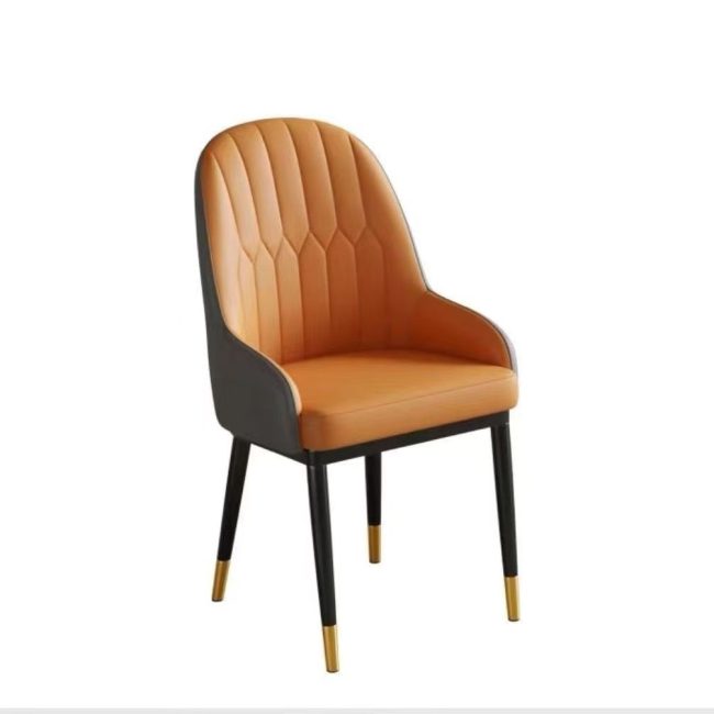 Vera Dinning Chair, Orange, Set of 2