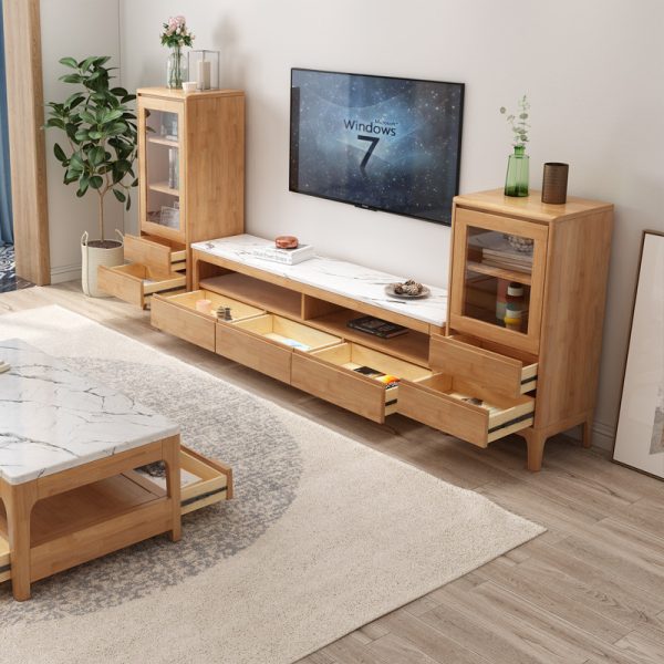 Lagom Alba Entertainment Unit, 180cm, 胡桃色 - Image 2