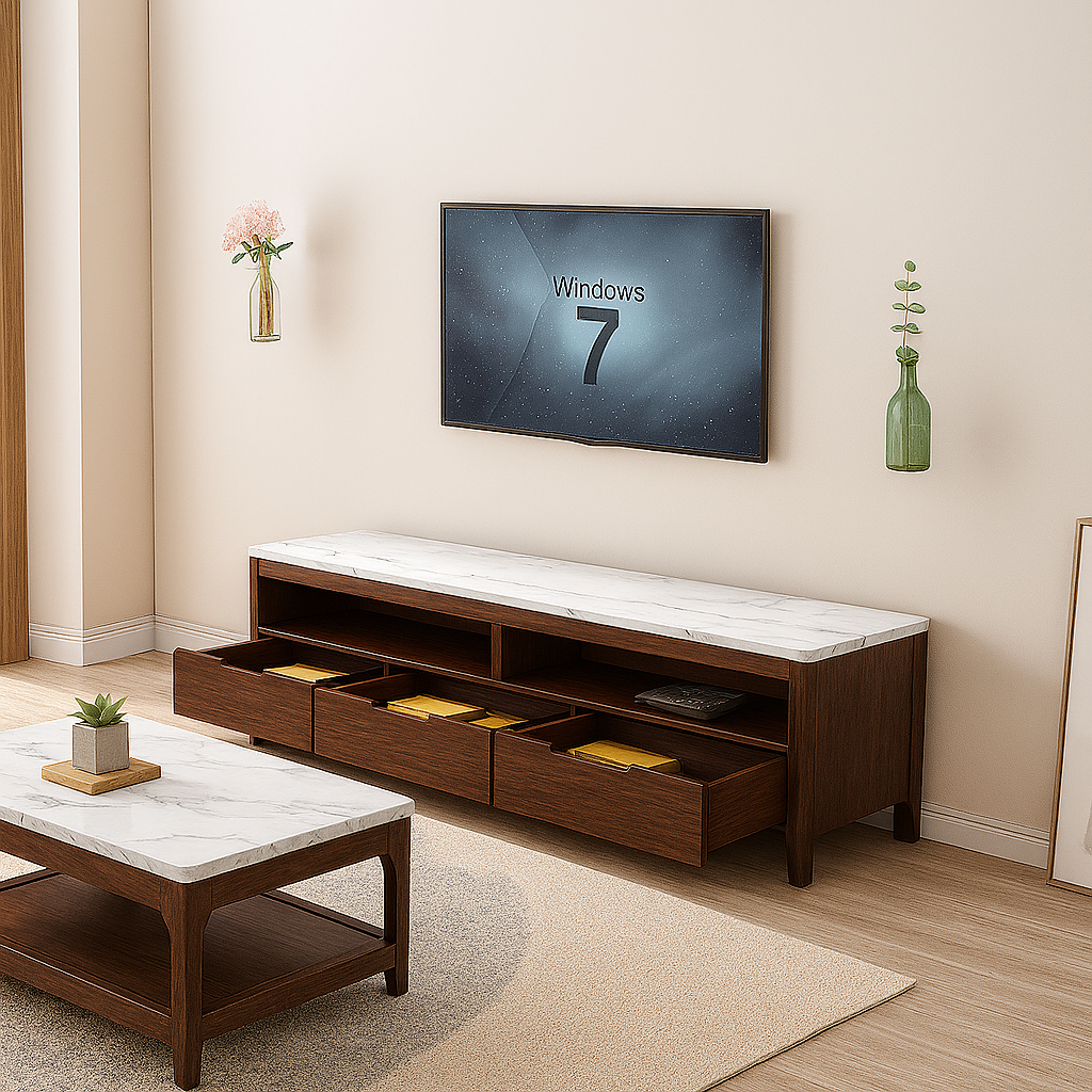 Lagom Alba Entertainment Unit, 180cm, Walnut