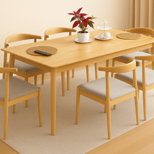 Lagom Dining Table Soft Curve, 1.6m, Wood