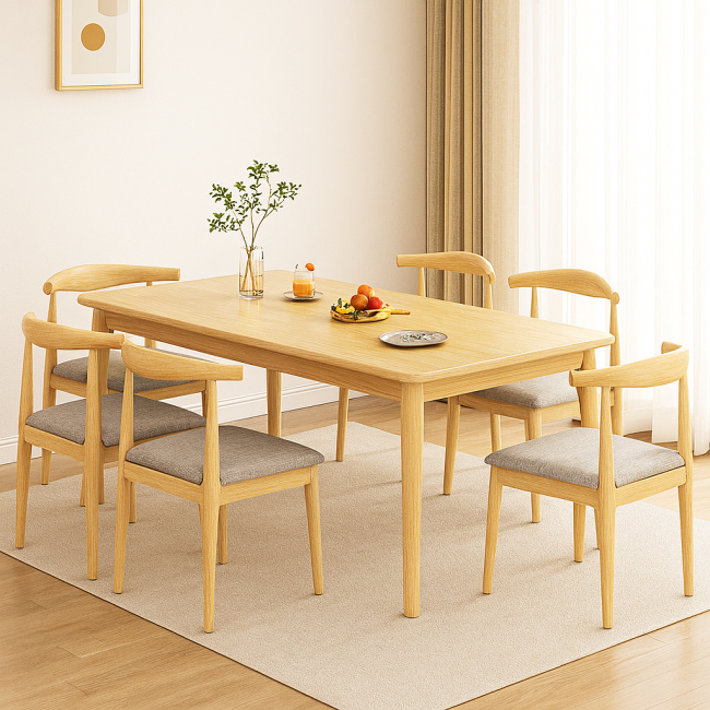 Lagom Dining Table Soft Curve, Wood - Image 2