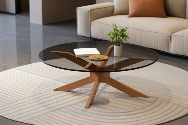 Xylon Coffee Table, Walnut - Image 2