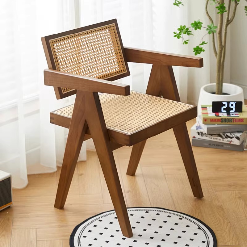 Lagom Rattan Dining Chair, Walnut