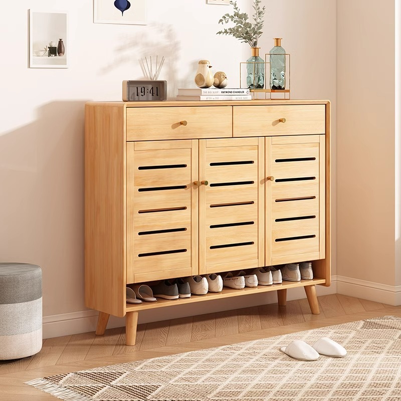 Lagom Breeze Shoe Cabinet, Three-door, Wood
