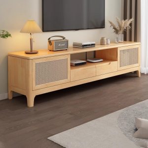 Lagom Rattan Entertainment Unit, 180cm, Wood