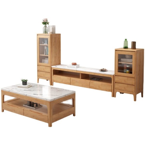 Lagom Alba Entertainment Unit, 180cm, 胡桃色