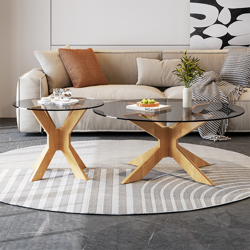 Xylon Coffee Table Set, 70&50cm, Wood