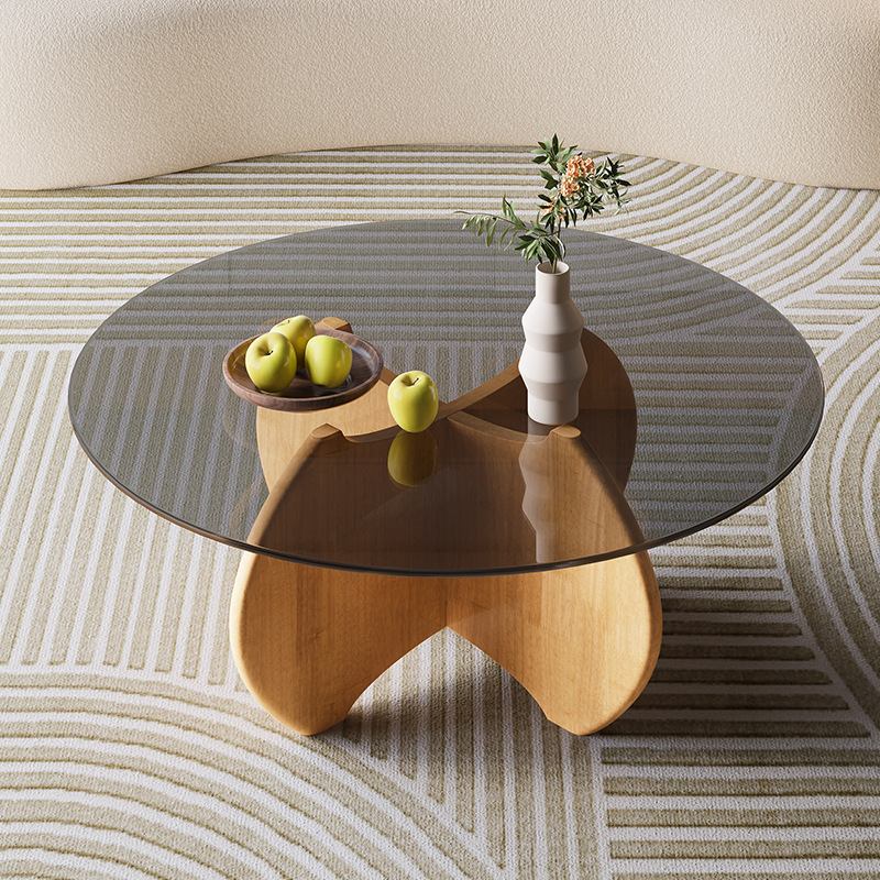 Flow Coffee Table, 80cm, Wood