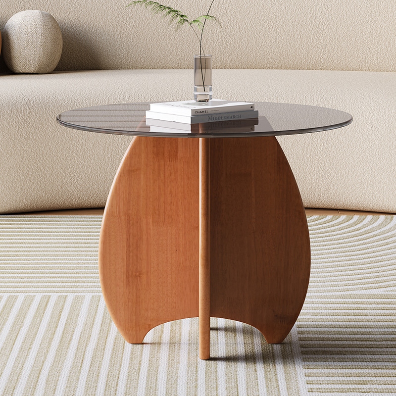 Flow Coffee Table, 50cm, Walnut