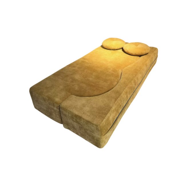 Pebble Sofa Bed, 200cm, yellow - Image 2