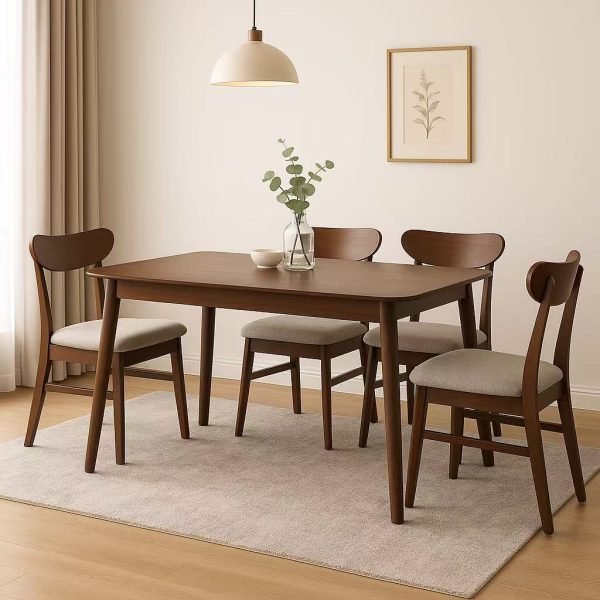 Lagom Dining Chair, Classic Curve, Walnut, Set of 2 - Image 2