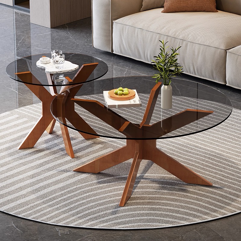 Xylon Coffee Table Set, Walnut