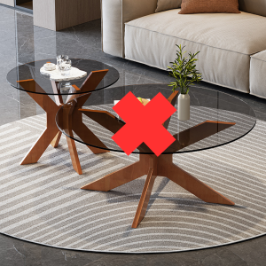Xylon Coffee Table, 50cm, Walnut