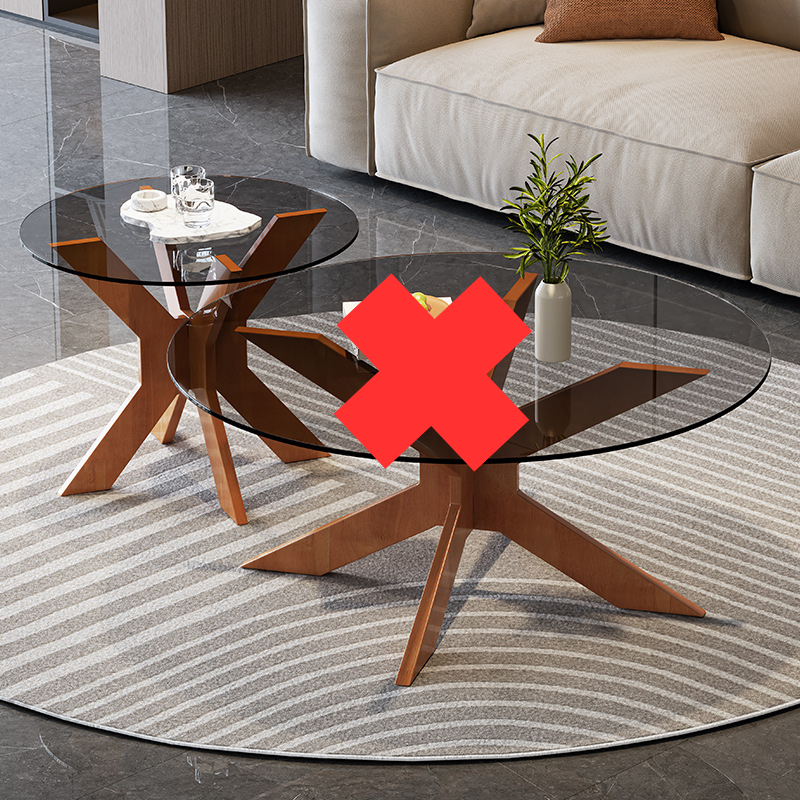 Xylon Coffee Table, 50cm, Walnut