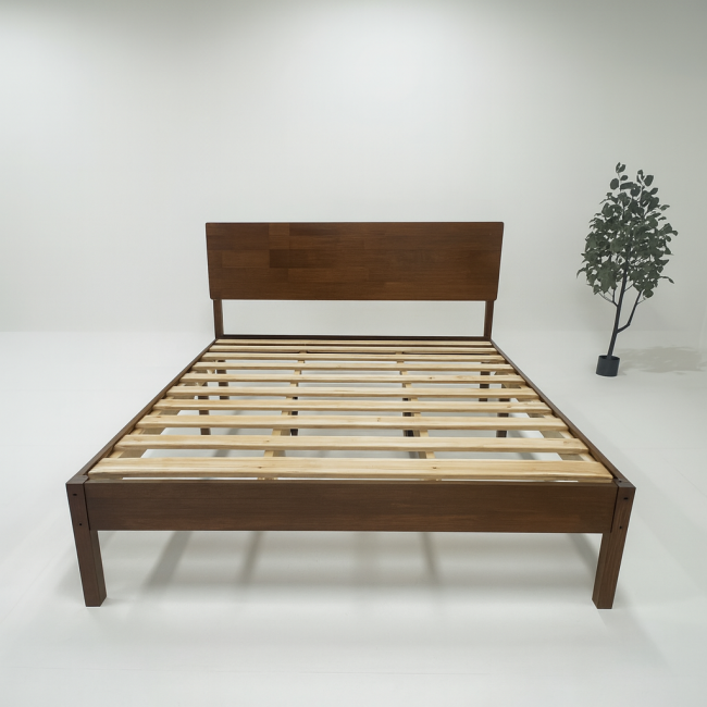 Lagom Natur Bed Frame, Walnut