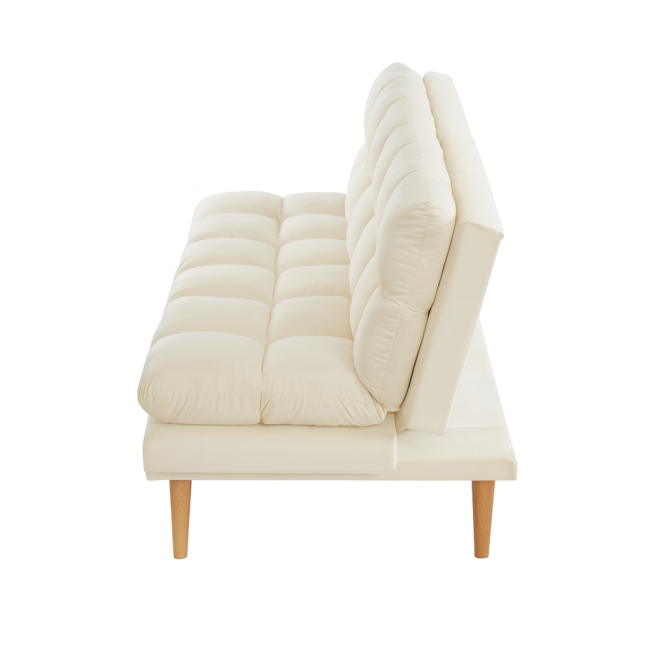 Lifely Buffy 3-Seater Velvet Sofa Bed - Image 3