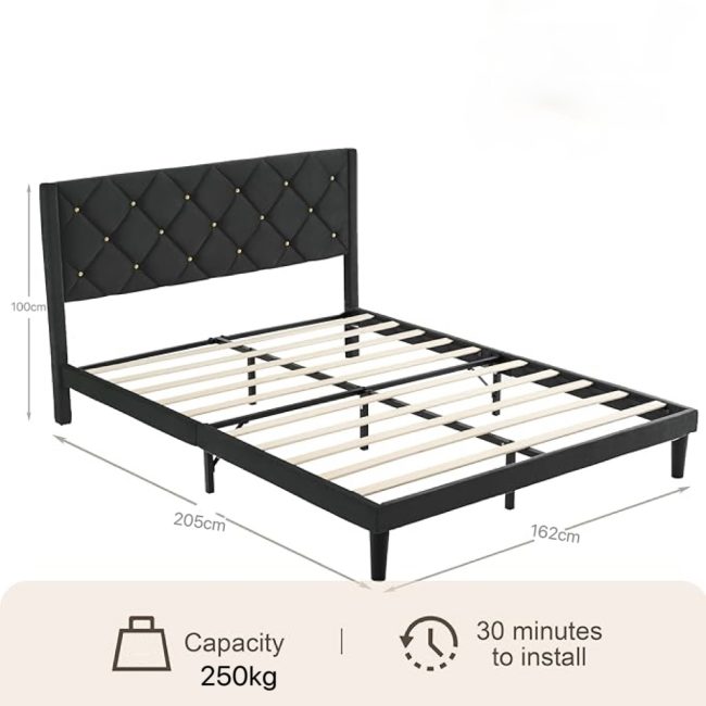 Verona Studded Bed, Queen - Image 6