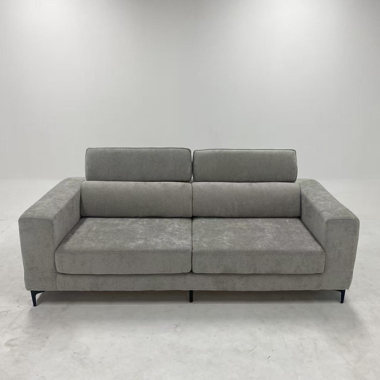 Oslo Modern Fabric Sofa, Grey