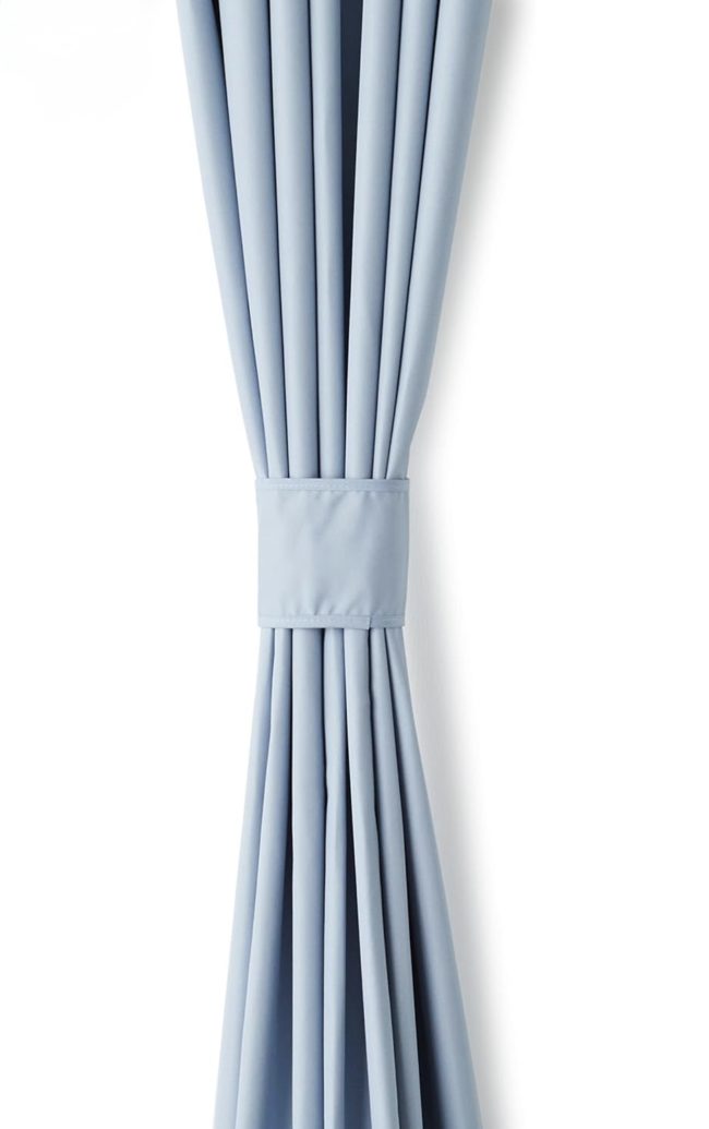 Amazon Room-Darkening Blackout Curtain Set with Grommets - 132 x 213cm, Light Blue, 2 Panels - Image 2