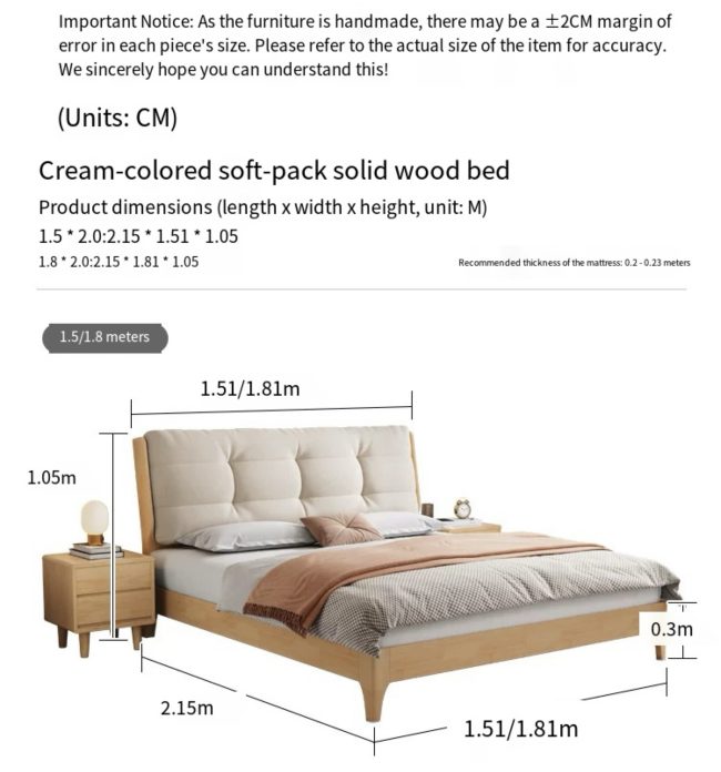 Lagom Lume Bed Frame, Wood - Image 6