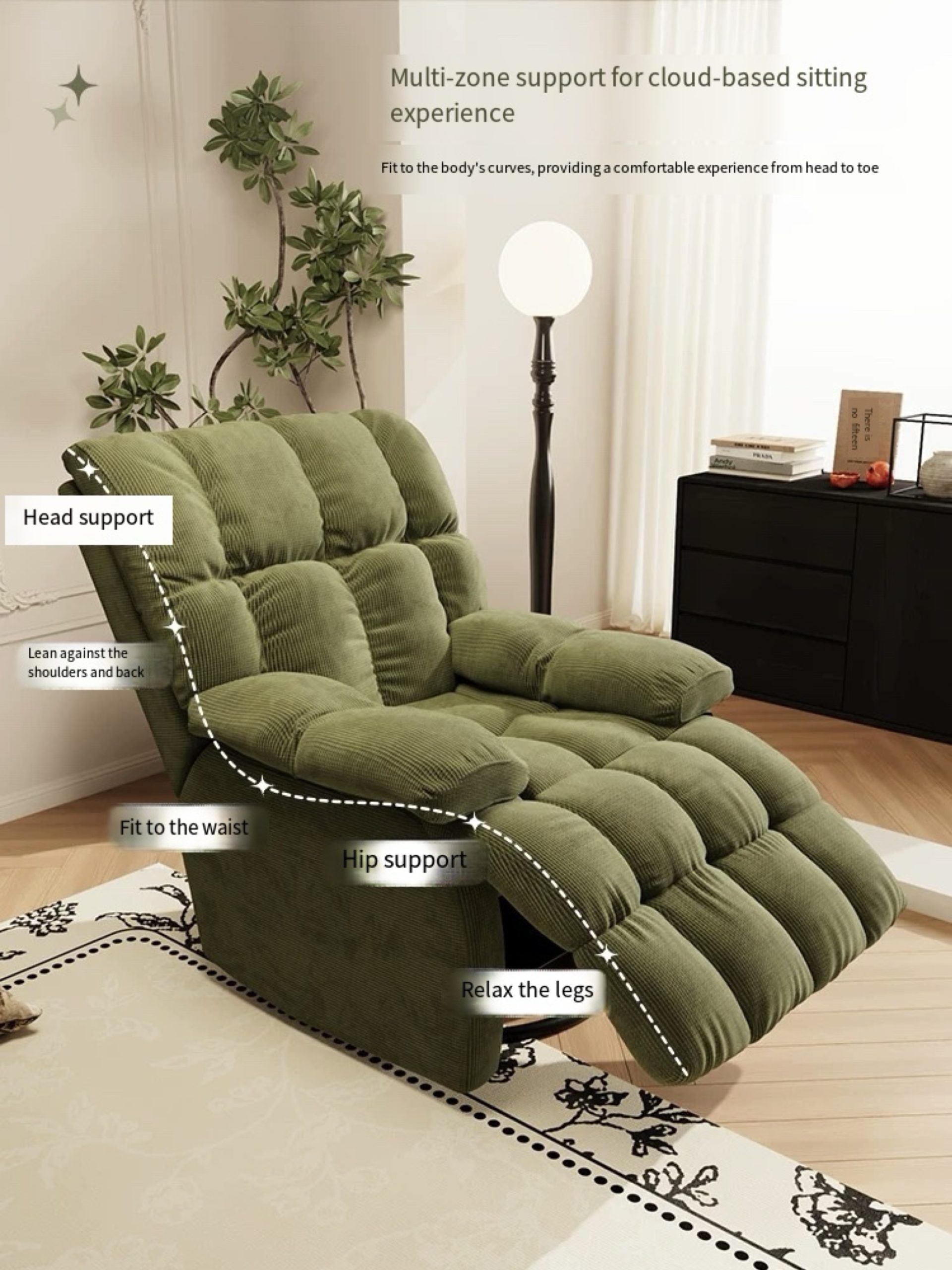 Mossy Cloud Recliner - Image 6